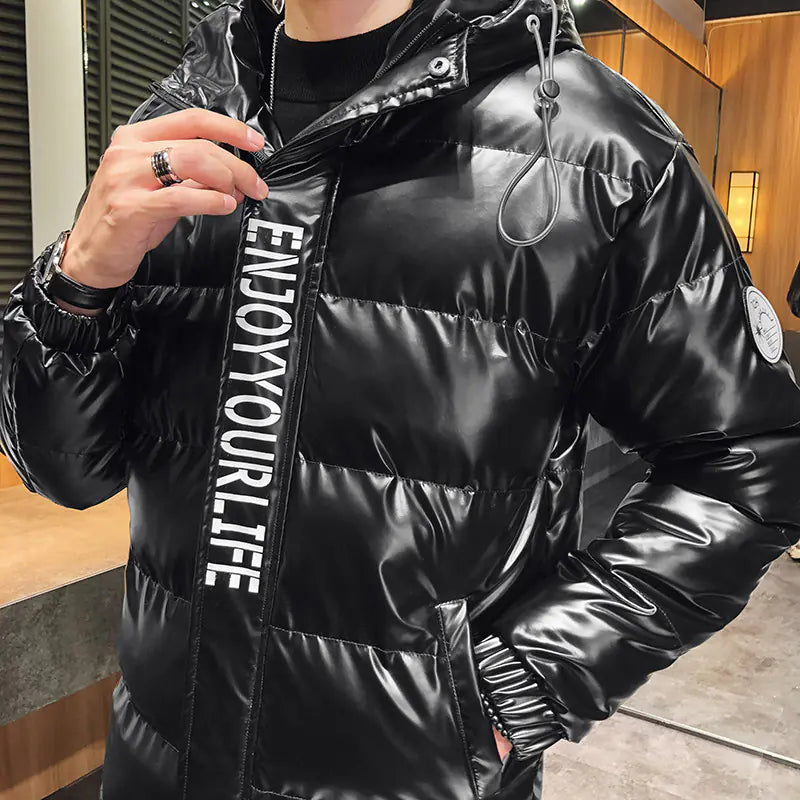 Men's Thick Cotton Reflective Fashion Jacket Pi-Mart