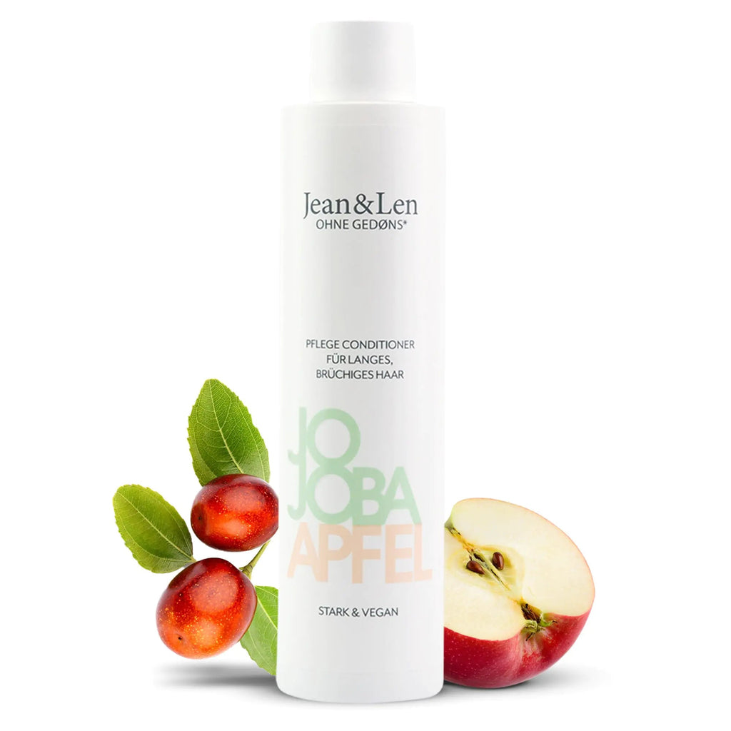 Jean & Len Conditioner Care Jojoba & Apple cares for long and brittle hair ends detangles knots and ensures better combability conditioner without parabens & silicones vegan 10.14 Fl. Oz. Lootquake LLC