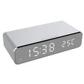 LED Alarm Clock QI Wireless Charger Pi-Mart