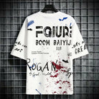 Korean Fashion Summer Men's Graphic Half Sleeve T-Shirts