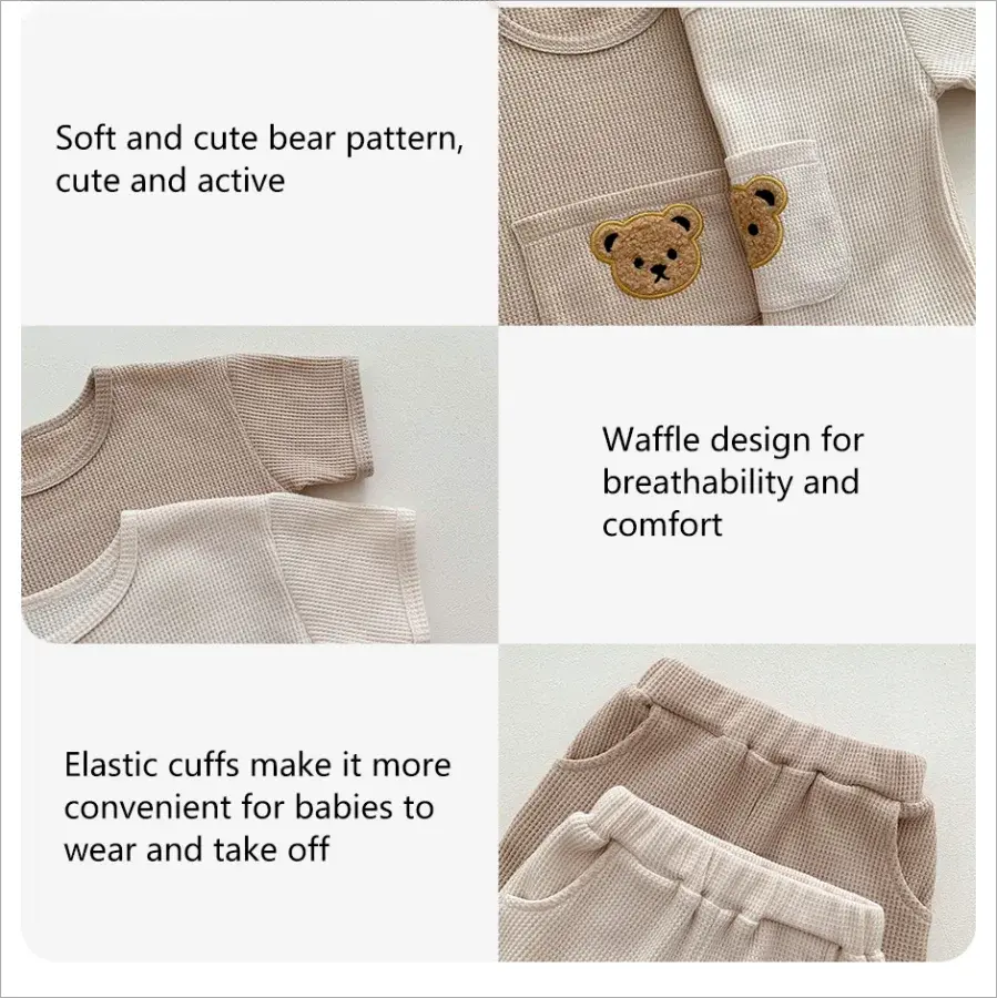 Bear Waffle Toddler Set Pi-Mart