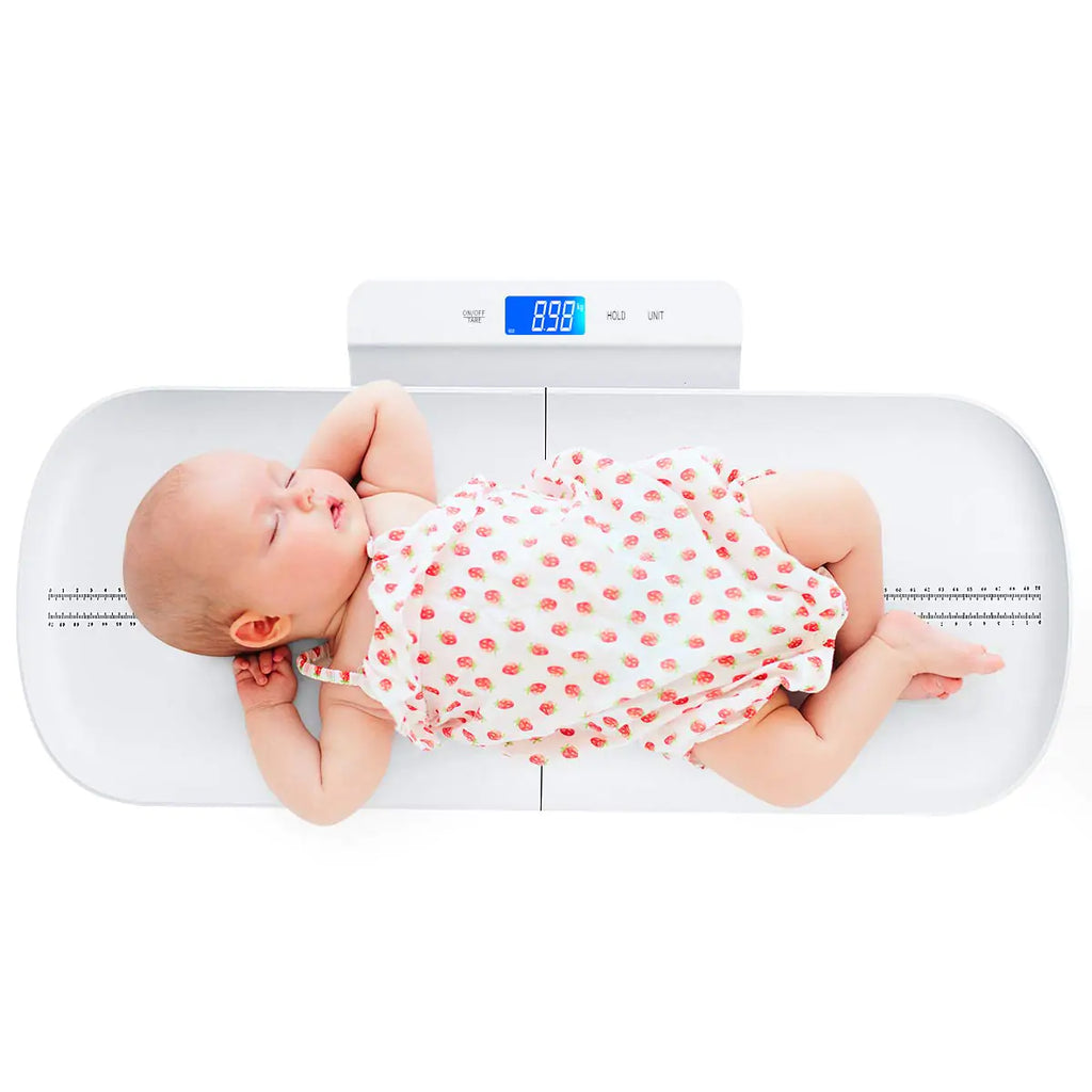 KUBEI Baby Scale Digital Infant Scale Multi-Function Digital Scale for Pets Toddler Scale with Measure Babies Weight and Height Tray Precision Digital Puppy Scale with kg/lb/oz Holding Function Pi-Mart