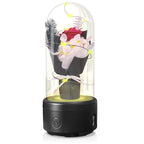 Creative 2 In 1 Bouquet LED Light And Bluetooth-compatible Speaker Mother's Day Gift Rose Luminous Night Light Ornament In Glass Cover Pi-Mart