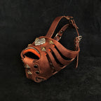 ''Aztec'' Dark Brown Basket Muzzle - SJB-DIAMOND ELITES