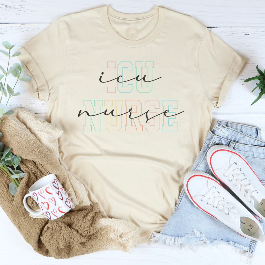 Icu Nurse Tee Peachy Sunday