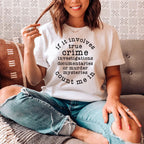 If It Involves True Crime Count Me In Tee
