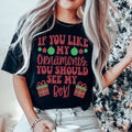 If You Like My Ornaments You Should See My Box Tee Peachy Sunday