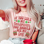 If You Like My Ornaments You Should See My Box Tee Peachy Sunday