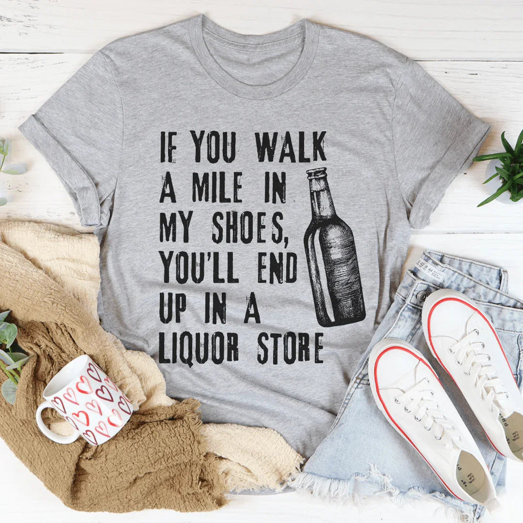 If You Walk A Mile In My Shoes Tee Peachy Sunday
