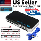 USB 3.0 Memory Card Reader Adapter 5GBPS Fit For CF/TF/SD/Micro SD/XD/M2/MS Card Pi-Mart