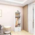 A2 Modular Wooden Closet Organizer System,Clothes Organizer, Closet System with 1 Closet Shelves, Closet Organizer System with 2 Closet Drawers for Clothes Storage, Walk in Closet Organizers and Storage, Closet(24"W x 16"D x 71"H) Pi-Mart