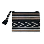 Ikat Backstrap Clutch Handwoven Guatemalan Tribal Weave Foldover Coin Purse BandsCo Straps