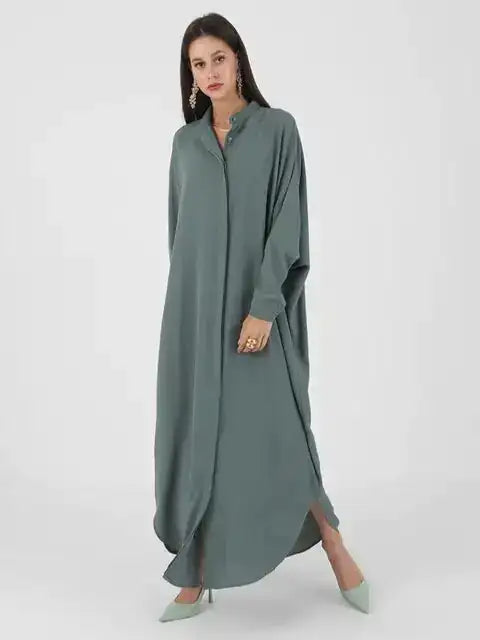 Fashion Single Breasted Muslim Dresses Lootquake LLC