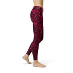 Hearts on Hearts Red Leggings