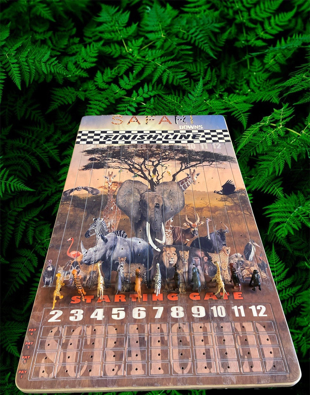 Safari Theme XL 18” x 30” Horse Race Game - SJB-DIAMOND ELITES