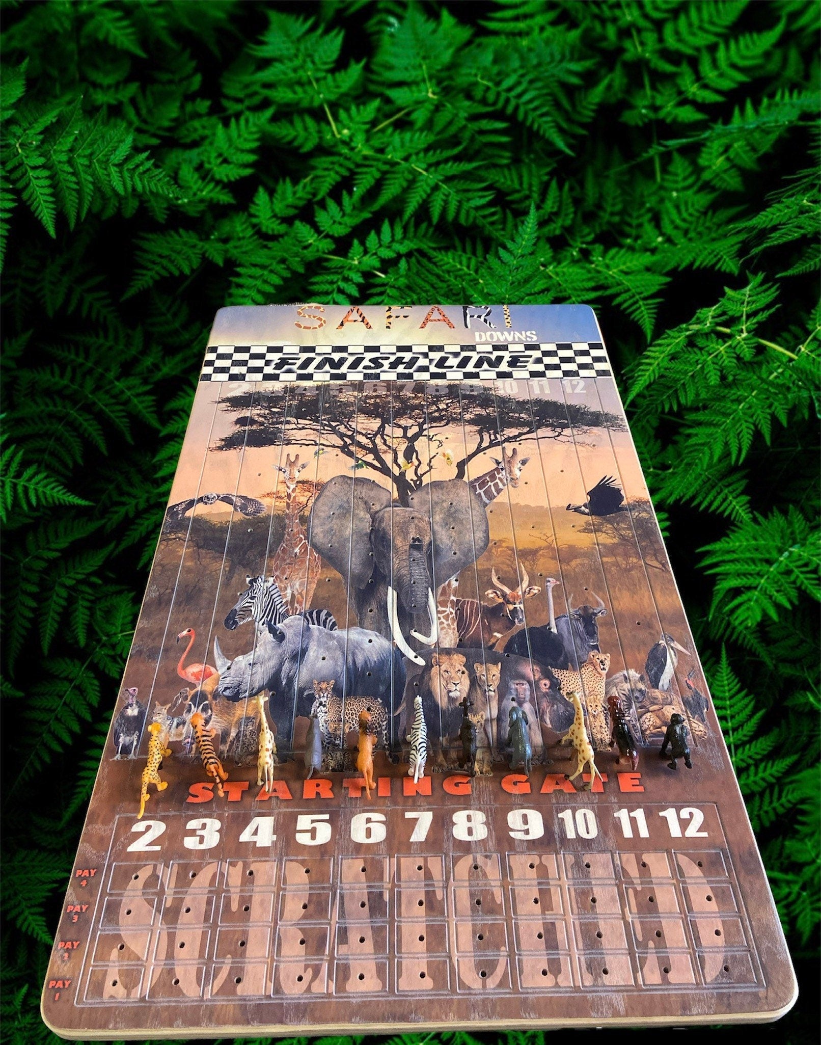 Safari Theme XL 18” x 30” Horse Race Game - SJB-DIAMOND ELITES
