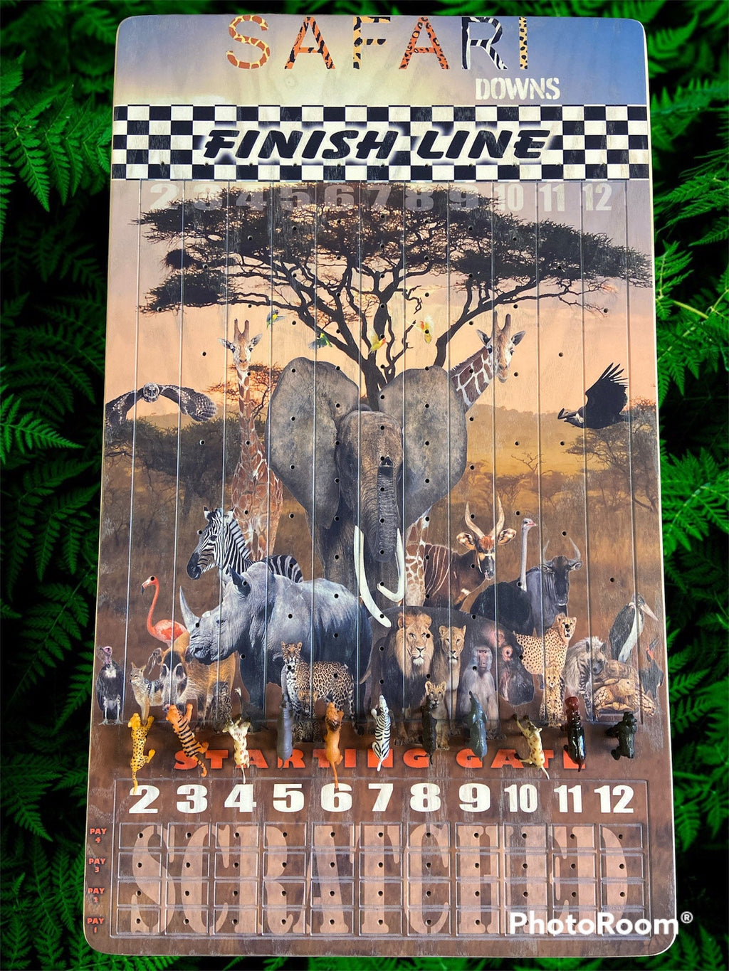 Safari Theme XL 18” x 30” Horse Race Game - SJB-DIAMOND ELITES