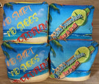 Spilt Margarita in Paradise Cornhole Set, Beach/ Tiki Spilt Design - SJB-DIAMOND ELITES