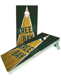 Green Bay Football Team Pro Style Cornhole Boards - SJB-DIAMOND ELITES