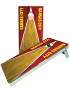 Kansas City Football Team Pro Style Cornhole Boards ACL regulation - SJB-DIAMOND ELITES