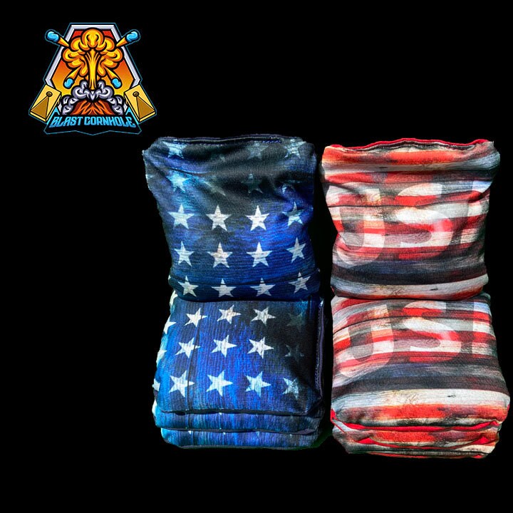 Eagle American Flag Fireworks Cornhole Boards - SJB-DIAMOND ELITES