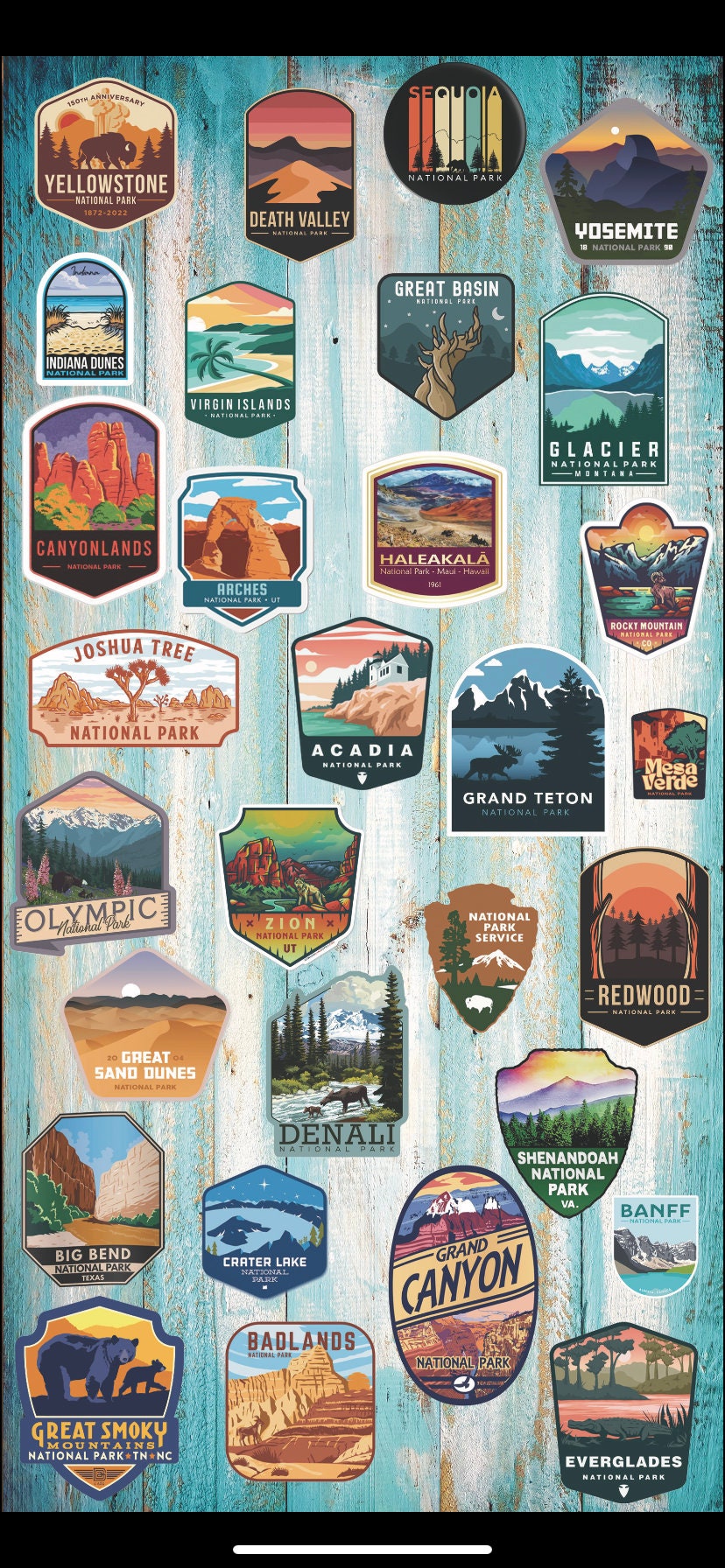 National Parks Cornhole Boards blastcornhole