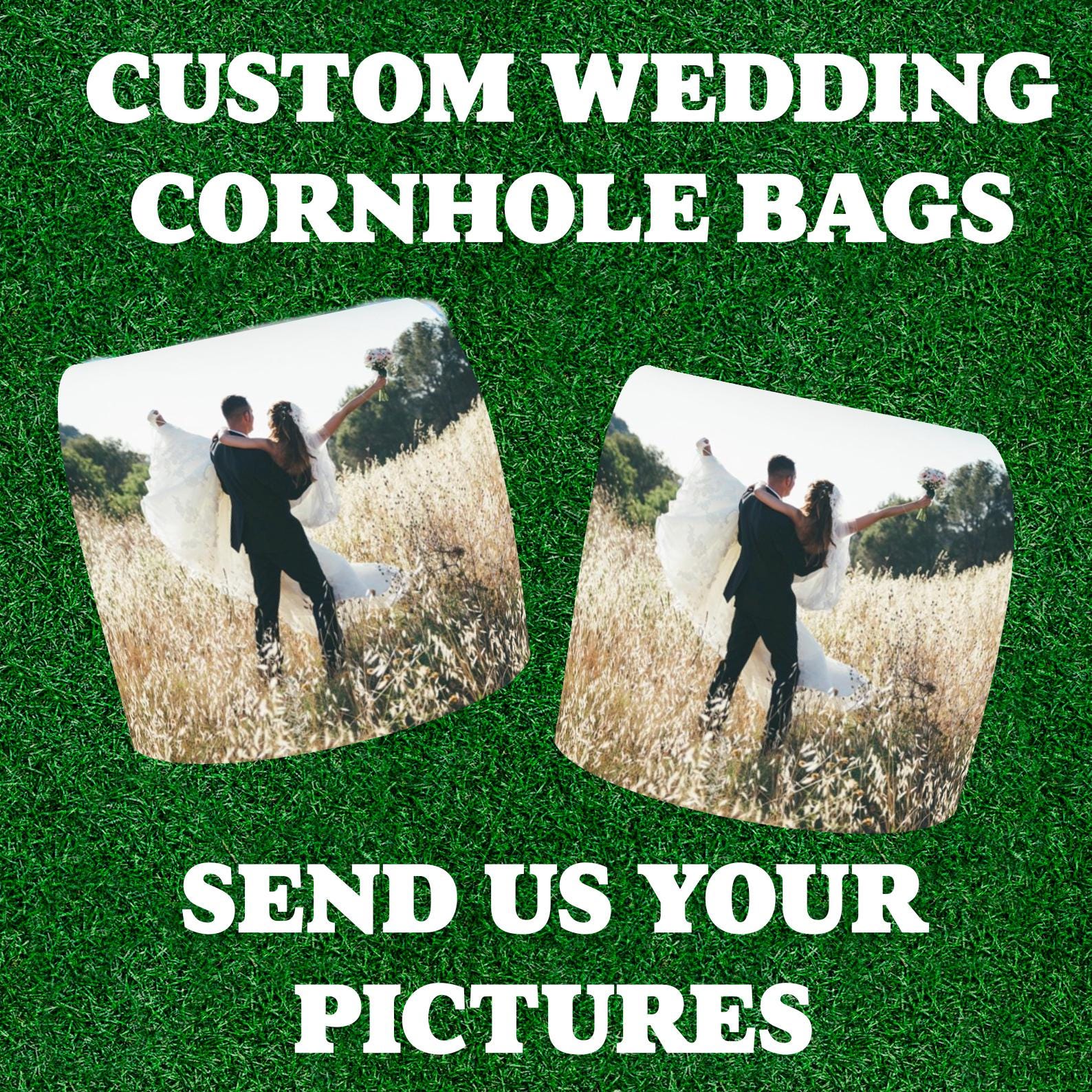 Custom Cornhole Bags for Wedding/Engagement Portrait, Wedding Games - SJB-DIAMOND ELITES