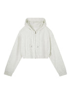 Loki & Ivy Essential Cropped Zip-Up Hoodie