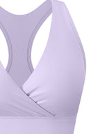 Loki & Ivy Women's Crossover V-Neck Sports Bra