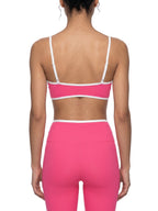 Loki & Ivy Color Block Ruched V-Neck Sports Bra