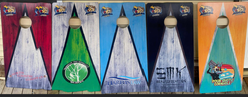 5 Set League or Club Bundle - Pro Grade Cornhole Boards + Score Towers + Airmail Box blastcornhole