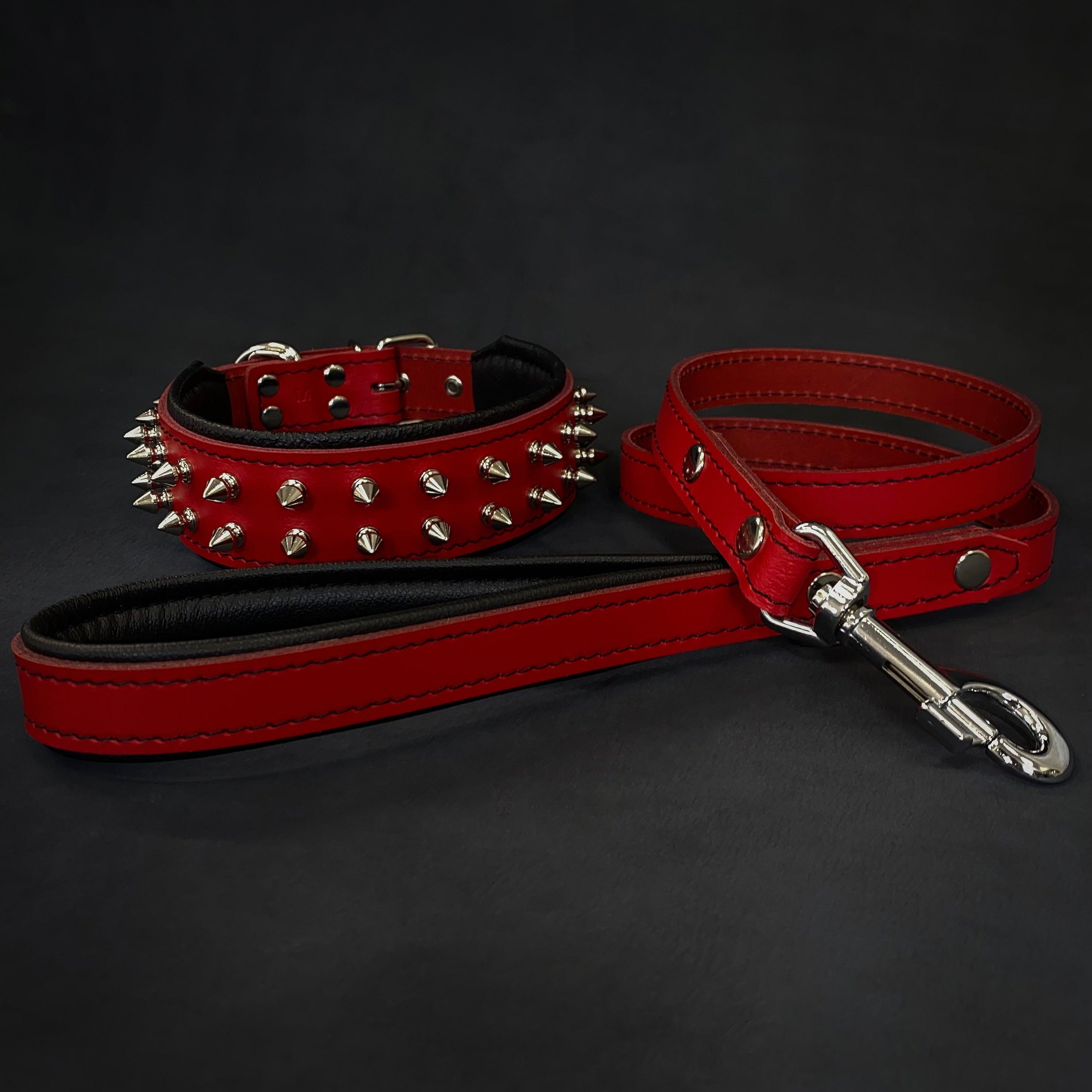 Red "Frenchie" collar Bestia Dog Gear