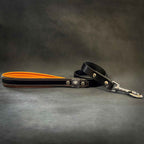 The "Eros" Leash 1 inch wide Black Bestia Dog Gear