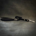 The "Eros" Leash 1 inch wide Black Bestia Dog Gear