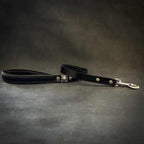 The "Eros" Leash 1 inch wide Black Bestia Dog Gear