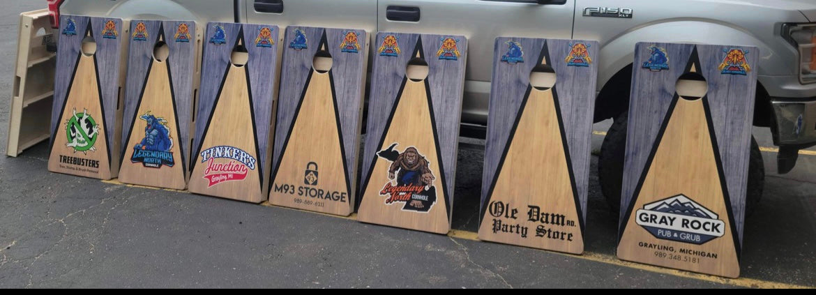 5 Set League or Club Bundle - Pro Grade Cornhole Boards + Score Towers + Airmail Box blastcornhole