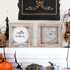 Reversible Double-Sided Fall And Halloween Sign, Autumn Color / Creep It Real BandsCo Straps