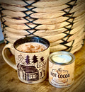 Hot Cocoa Scented Soy Candle 8 Oz In Half Pint Paint Can With Lid Reusable Gift Candle BandsCo Straps