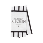 Halloween Tea Towel Bat 31 Vs Mummy Black White Cotton Dish Towel Kitchen Hand Towel Decor BandsCo Straps