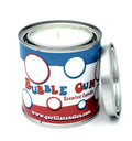 Bubble Gum Scented Retro Candle Bazooka Bubble Gum 8 Oz Soy Wax Paint Can With Lid BandsCo Straps