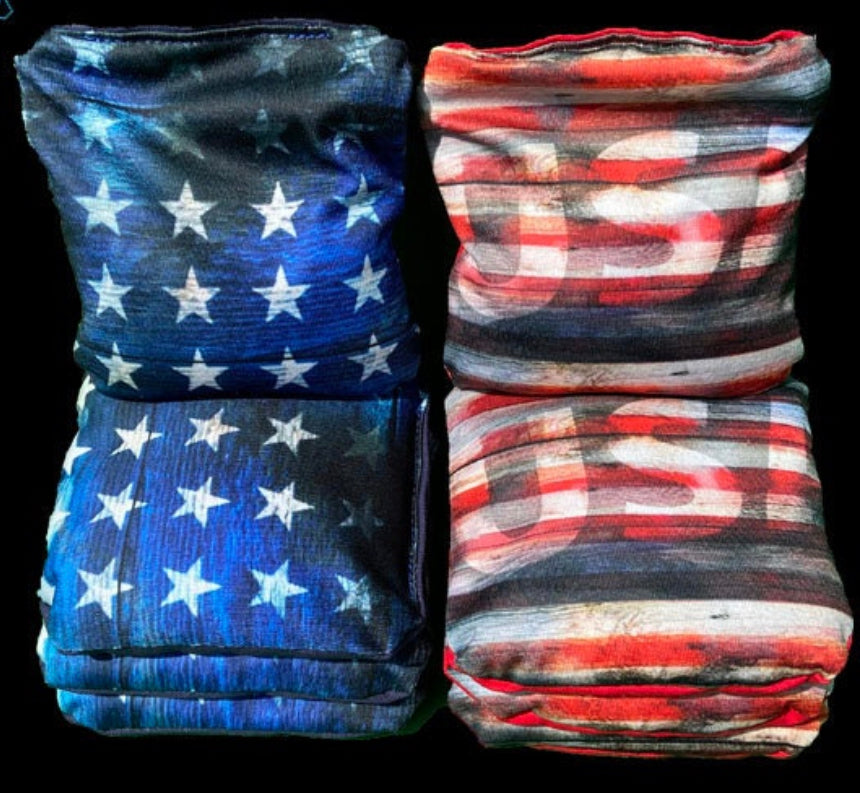 USA & Canadian Flag Cornhole Set - SJB-DIAMOND ELITES