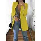 Autumn Women Casual Slim Blazers Suit Jacket Fashion Lady Office Suit