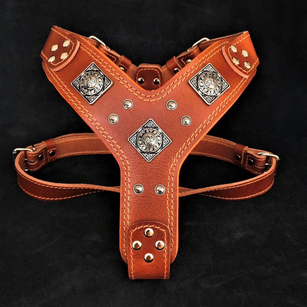 The "Eros" harness brown Bestia Dog Gear