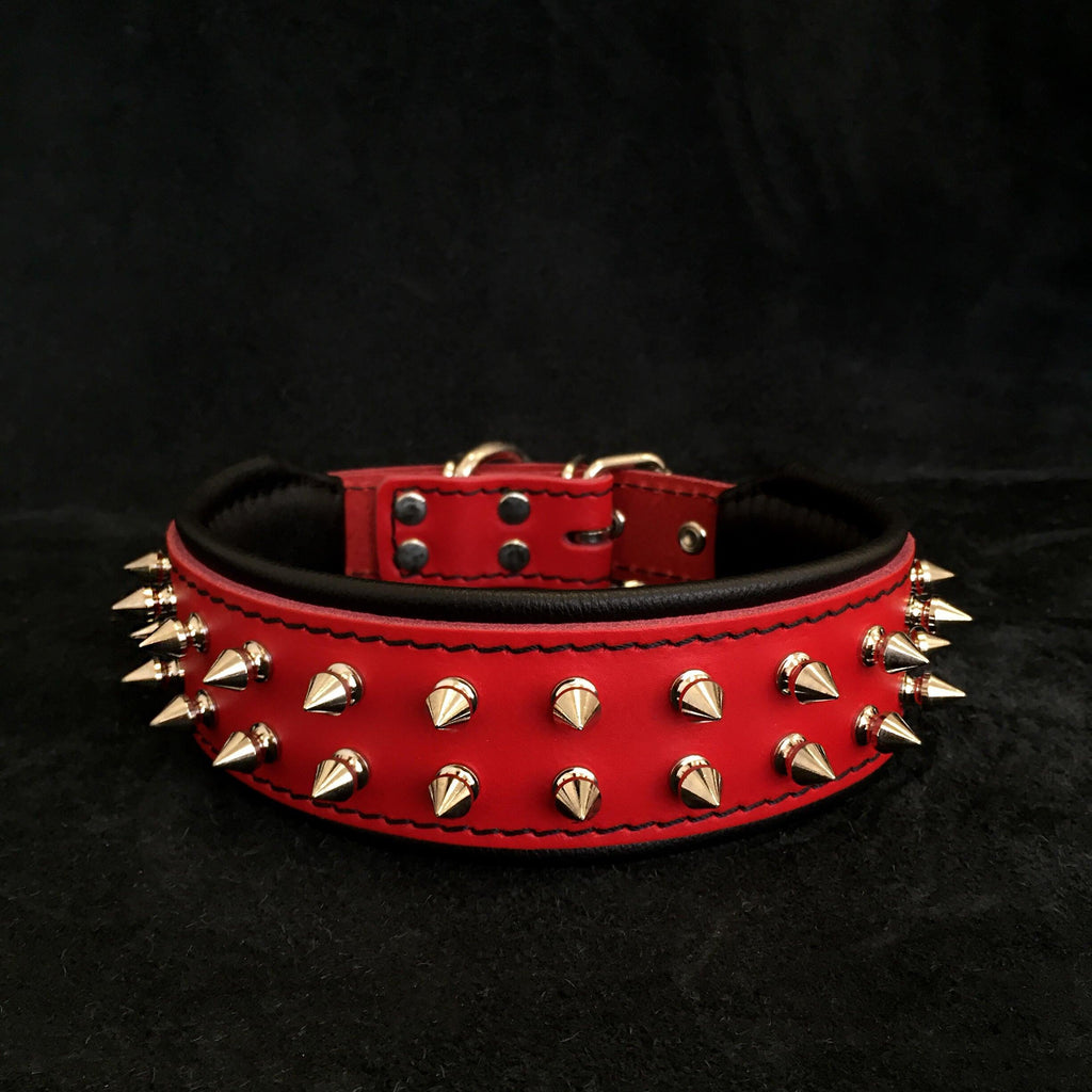 Red "Frenchie" collar Bestia Dog Gear