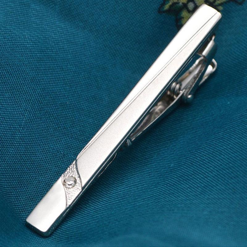 Impeccable Luxury Men's Metal Necktie Bar Formal Dress Shirt Classic Wear Neck Tie Clip With Chain Gold Color Clip Unique Shirt Business Tie Clip Wedding Ceremony Tie Clips Party Fashion Smooth Clasp Pin Father's Day Gifts Stevvex