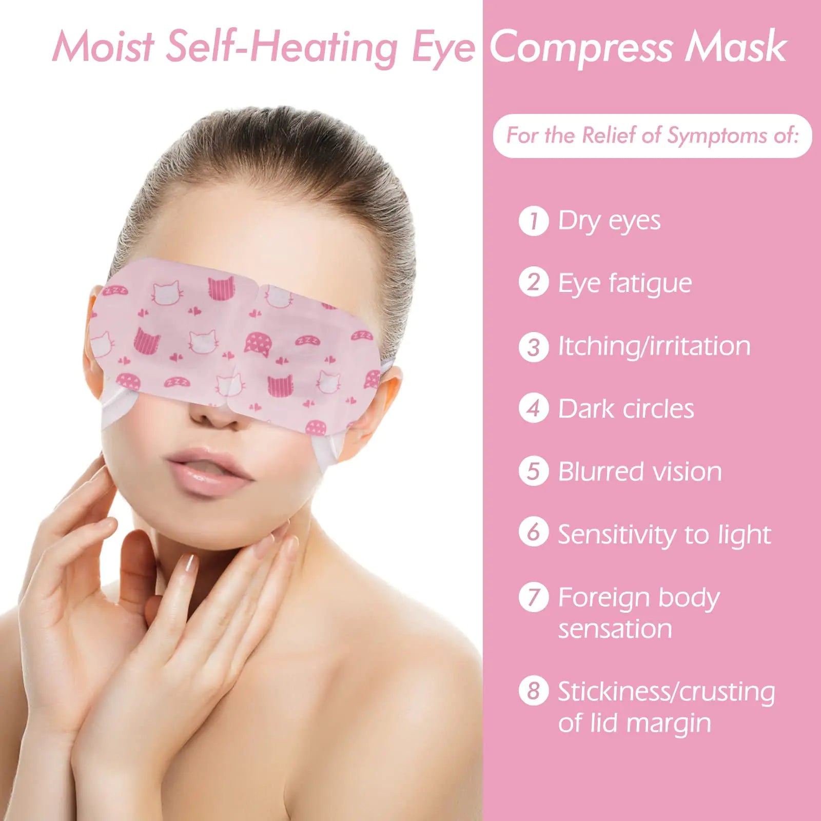 Jekeno Steam Eye Mask, 16 Packs Eye Masks for Dry Eyes, 40-60 Minutes Self Moist Heated Warm Compress Eye Mask Disposable for Sleep, Spa Relaxing Trip Gifts, Travel Essentials for Women Men Rose 1 Count (Pack of 16) Pi-Mart