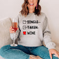 In A Relationship With Wine Sweatshirt - SJB-DIAMOND ELITES