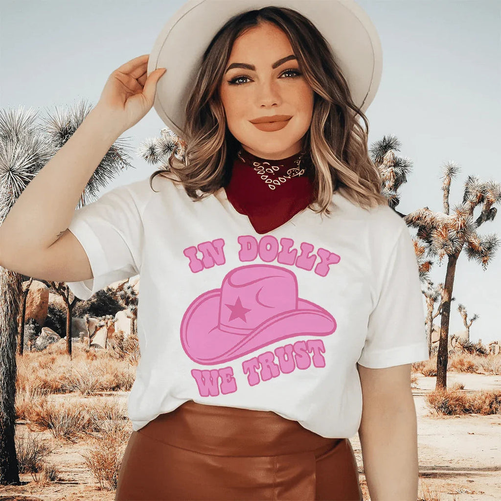 In Dolly We Trust Tee Peachy Sunday