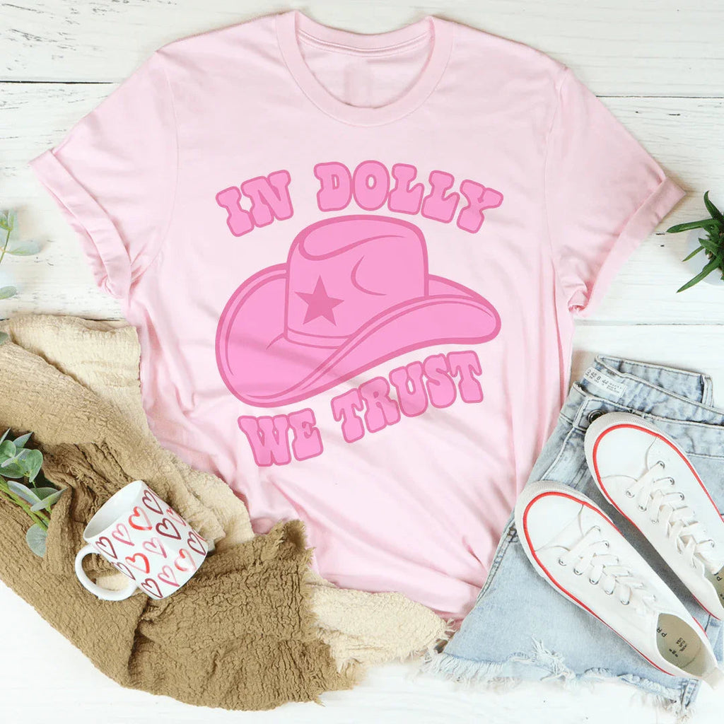 In Dolly We Trust Tee Peachy Sunday