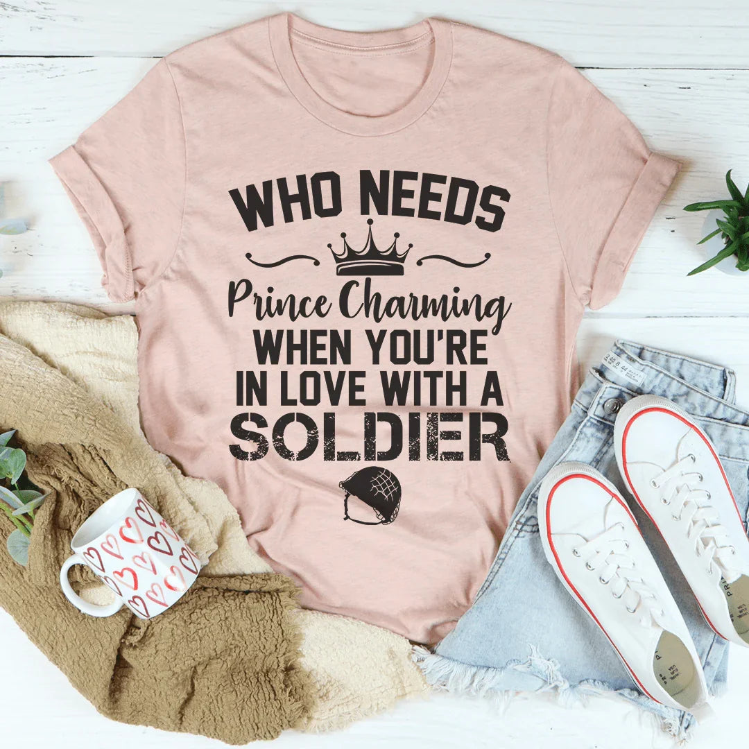 In Love With A Soldier Tee Peachy Sunday